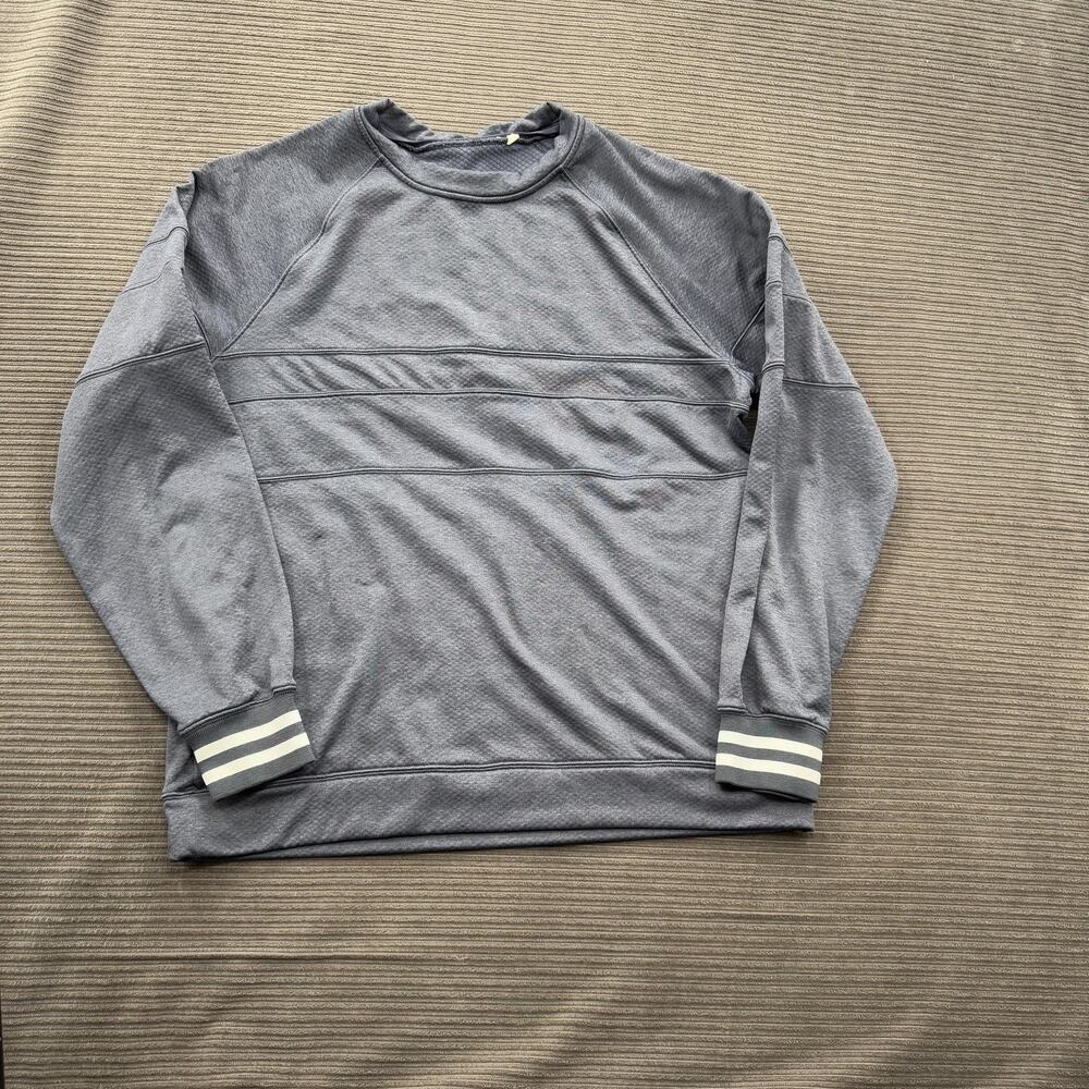 Cotopaxi Pullover‎ Sweater Mens Large Recycled Polyester Crewneck Stripe Trim